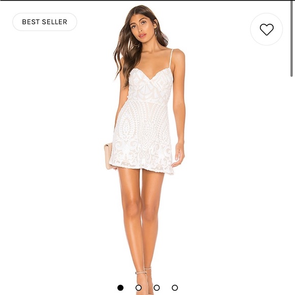 REVOLVE Dresses & Skirts - Revolve - mini white sequin dress - superdown